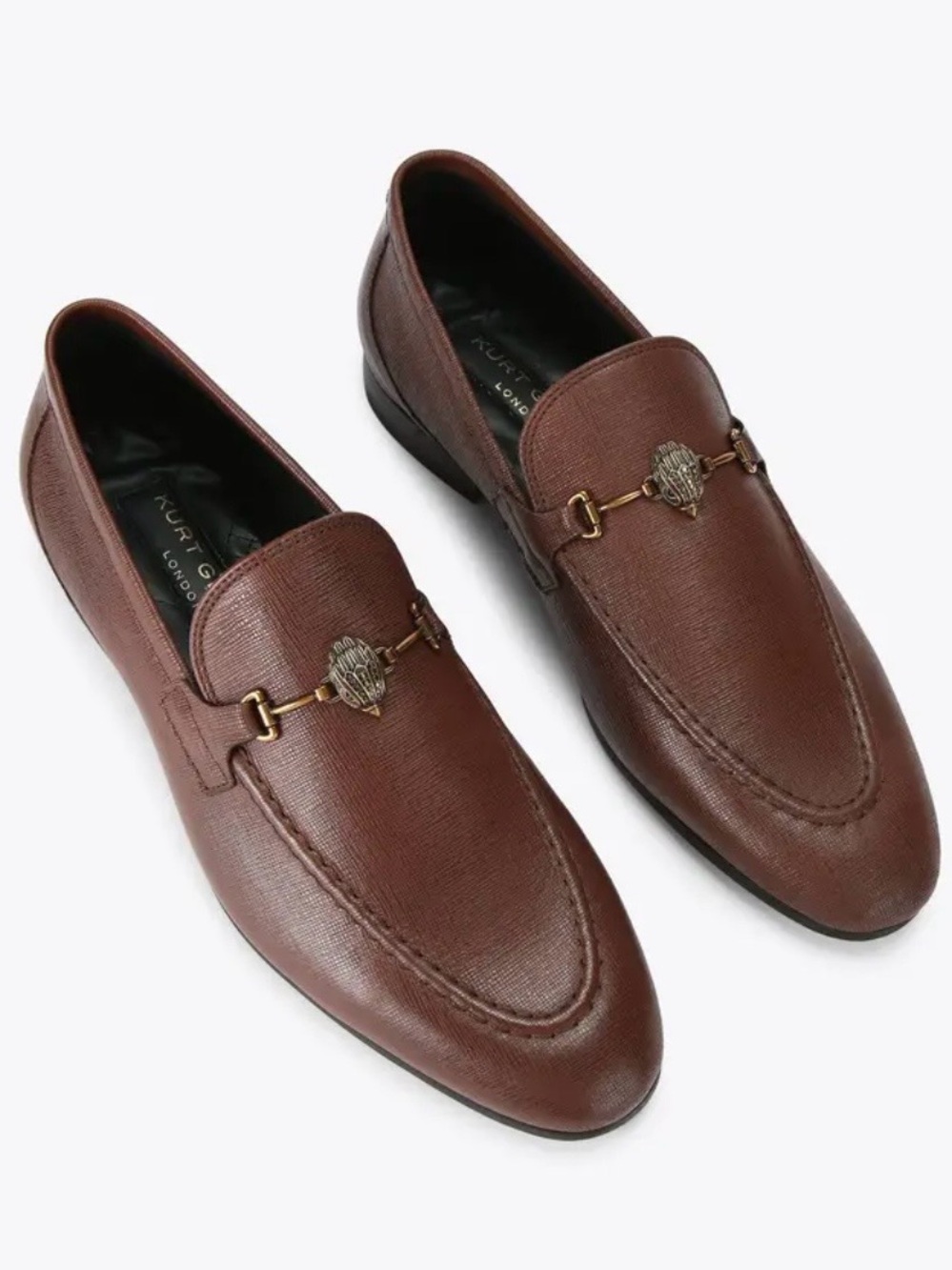 Kurt Geiger ALISTAIR brown leather loafers